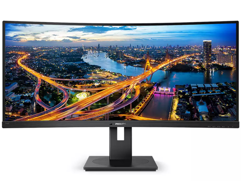 Philips Monitor  346B1C/00 34"/VA,21:9,zakrivljen/3440x1440/100Hz/4ms GtG/HDMI,DP,USB,LAN/zvucnici